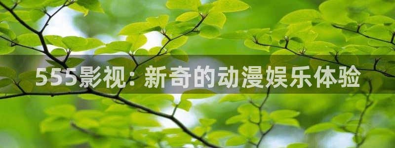 人人影院最新电影电视剧网：555影视: 新奇的动漫娱乐体验