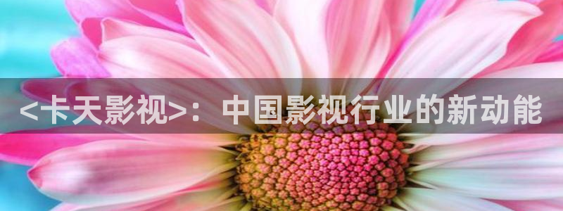 新人人影院：<卡天影视>：中国影视行业的新动能